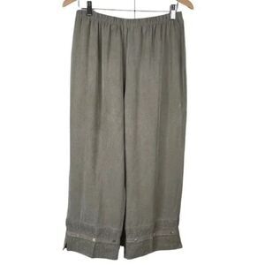 Vintage Neil & David Lagenlook Cropped Pants Tencel Elastic Waist L